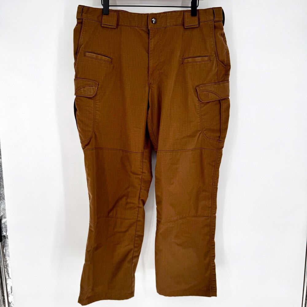 5.11 Tactical Taclite Pro Pants Mens 38x30 Battle Brown Ripstop Cargo 74273
